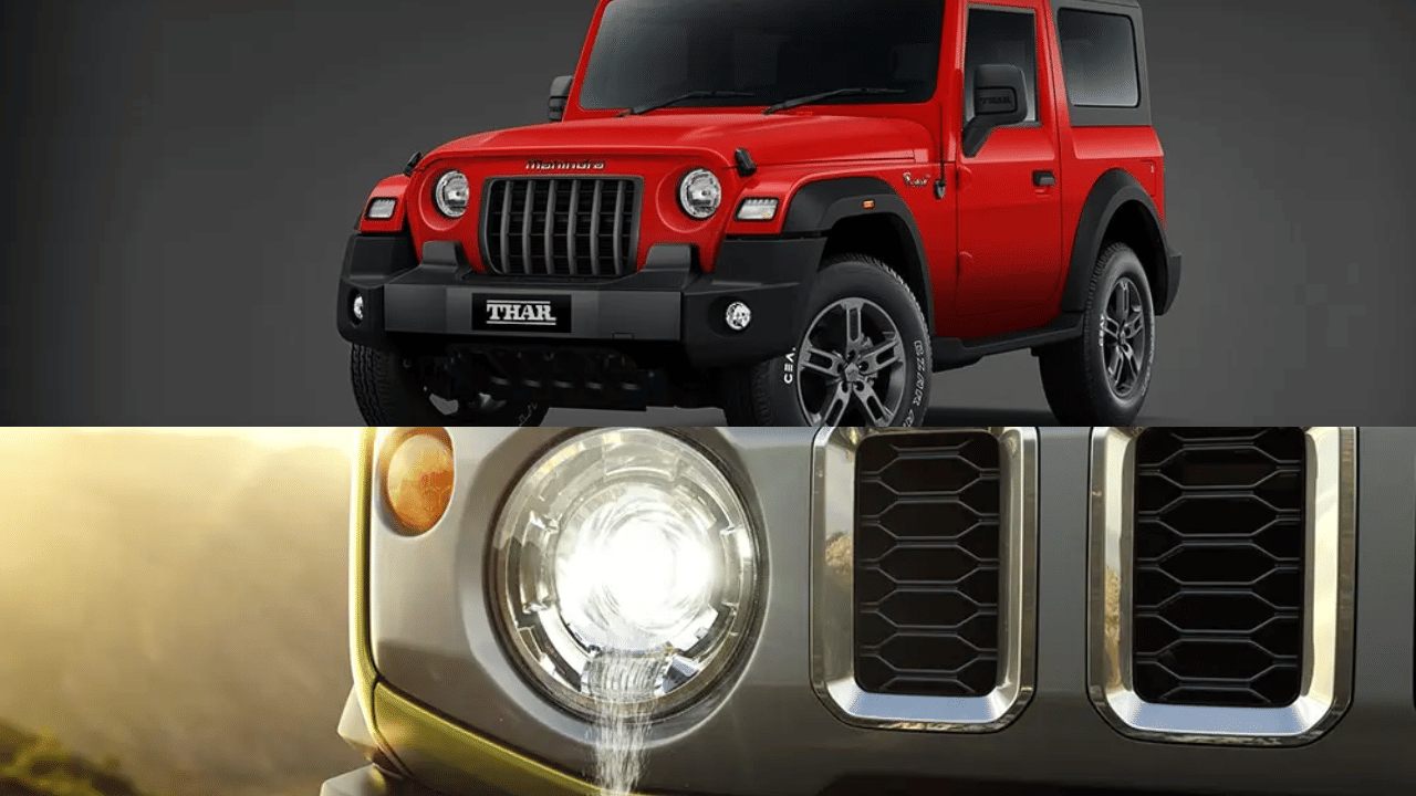 Jimny is better than mahindra thar in these five features, five door more colors airbag infotainment headlamp