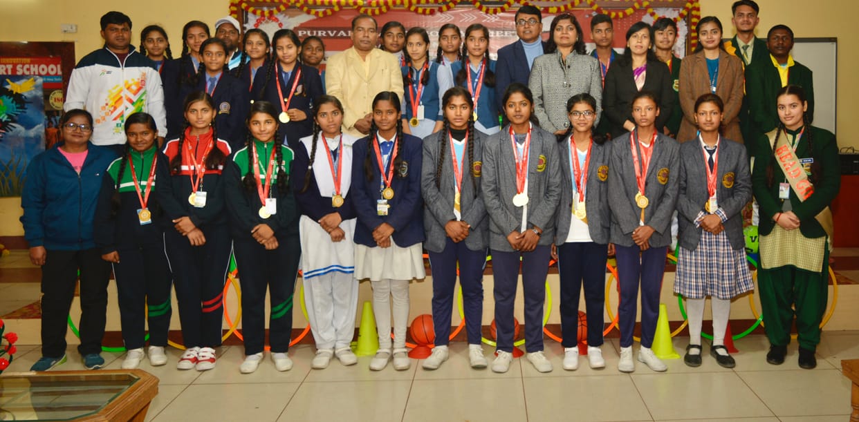 Medal given to the winners of Sahodaya sports competition of CBSE schools