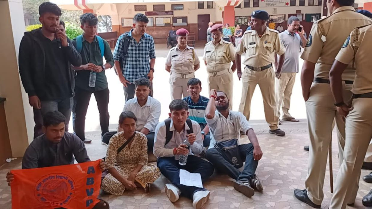 NCP TMC condemn ABVPs protest at Goa college urge CM to take action