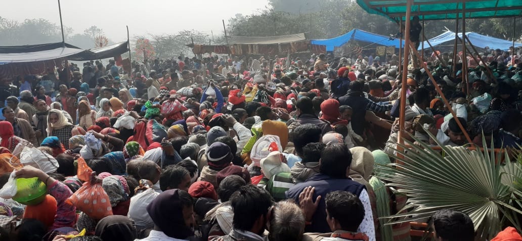Meerut: Flood of faith gathered at the Bhadrakali temple in Hastinapur