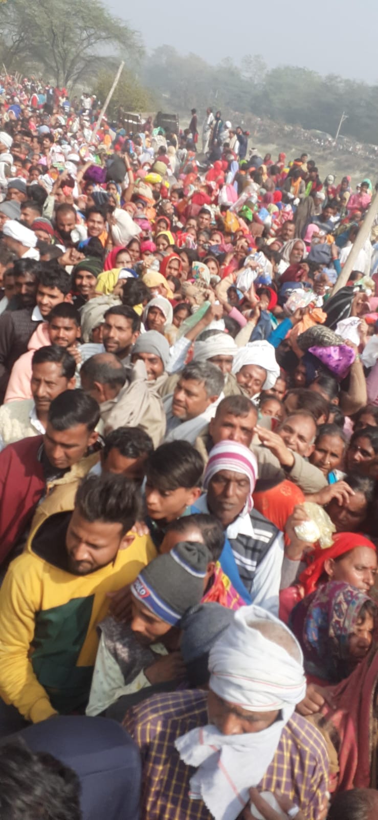 Meerut: Flood of faith gathered at the Bhadrakali temple in Hastinapur