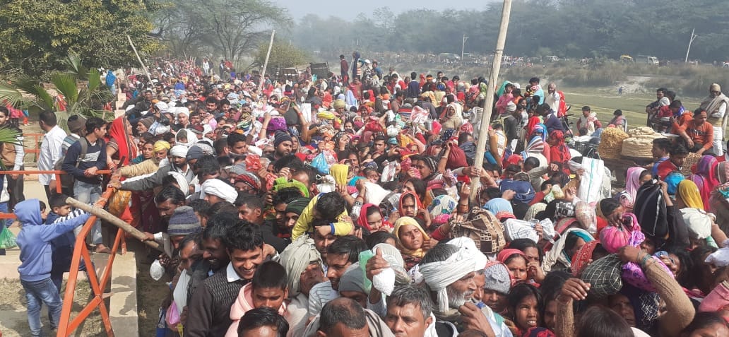 Meerut: Flood of faith gathered at the Bhadrakali temple in Hastinapur