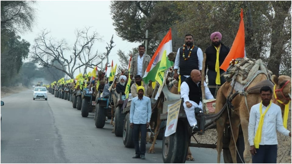 Camel Mahayatra starts from Sriganganagar for demand of marupradesh in Rajasthan will reach Jaipur after 17 da