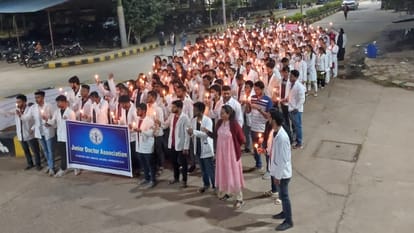 candle march of doctors in chhattisgarh jagdalpur