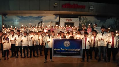 candle march of doctors in chhattisgarh jagdalpur