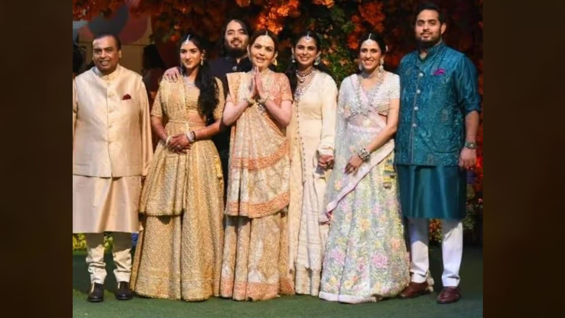 Nita Ambani Dazzles at 59 in Abu Jani Sandeep Khosla Ghaghra, at Anant and Radhika Engagement Ceremony