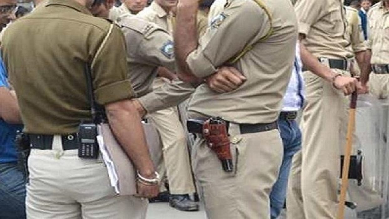 When the pistol was stolen, the sub-inspector was absent