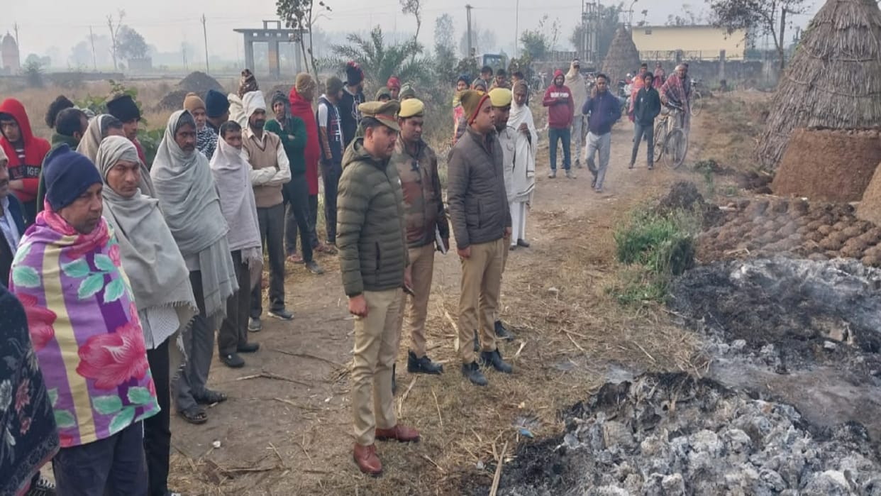 The dead body was burnt in Bitoda after killing in Titro of Saharanpur district