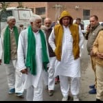 डीजीपी से मिलने पहुंचे खाप प्रतिनिधि।