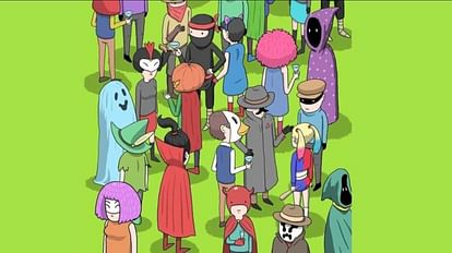 optical illusion Can you spot the thief in this Halloween party in 7 seconds? check your brain iq puzzle games