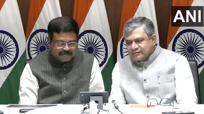 Union Minister Dharmendra Pradhan and Union IT Minister Ashwini Vaishnav