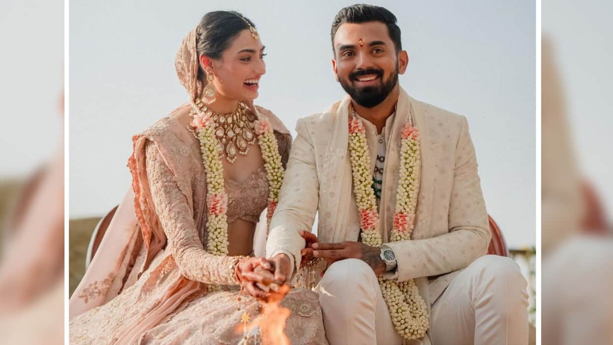 Rahul Athiya Wedding : lehnga is very special of Athiya Shetty in wedding with KL Rahul Photos see here