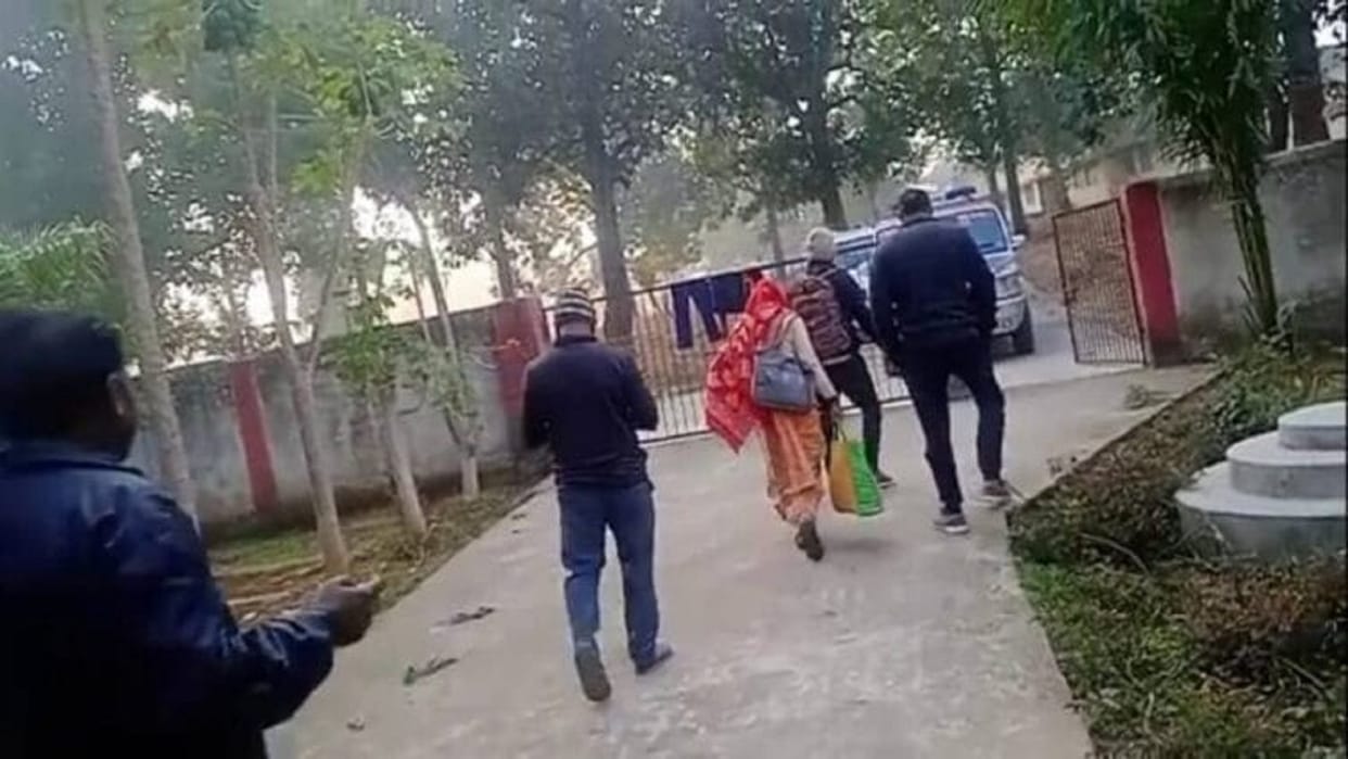 teacher caught with woman in tribal boys hostel in korba