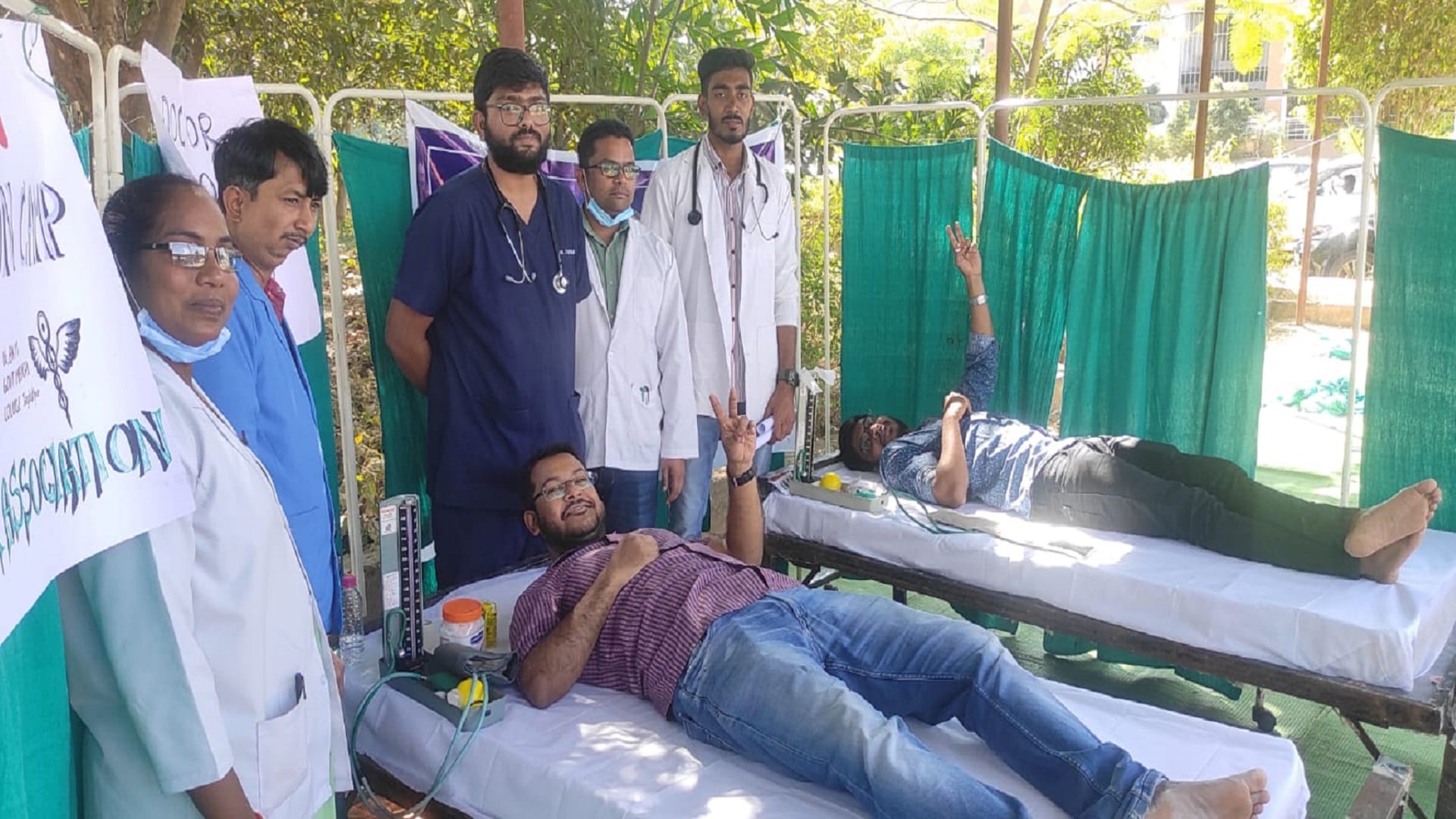 bjp leader kedar kashyap reached jagdalpur medical college in support of striking doctors
