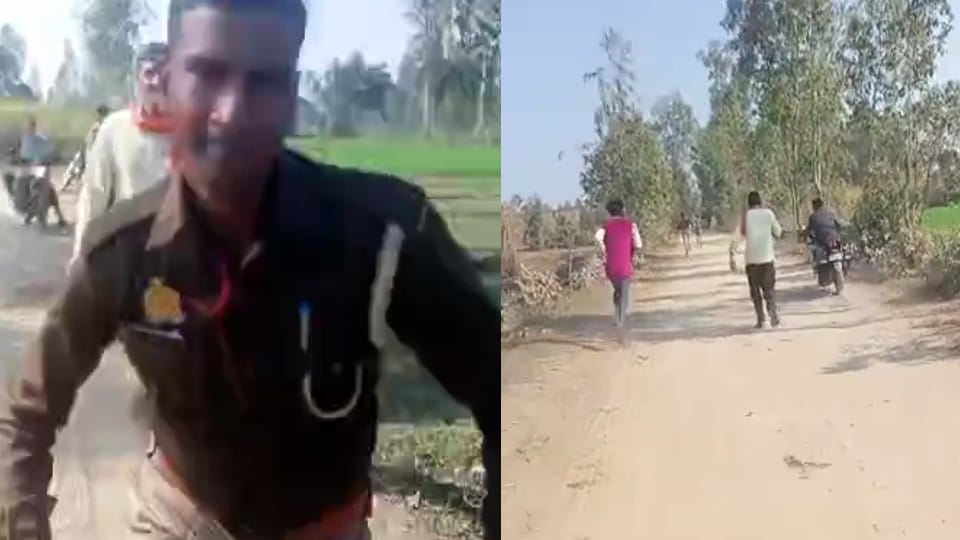 Constable beat up youth for making a video asking for money in Shahjahanpur