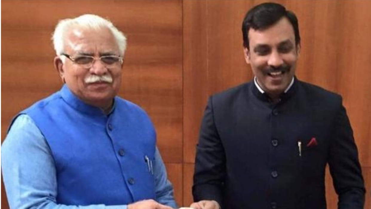 Jawahar Yadav appointed as OSD to Chief Minister Manohar Lal