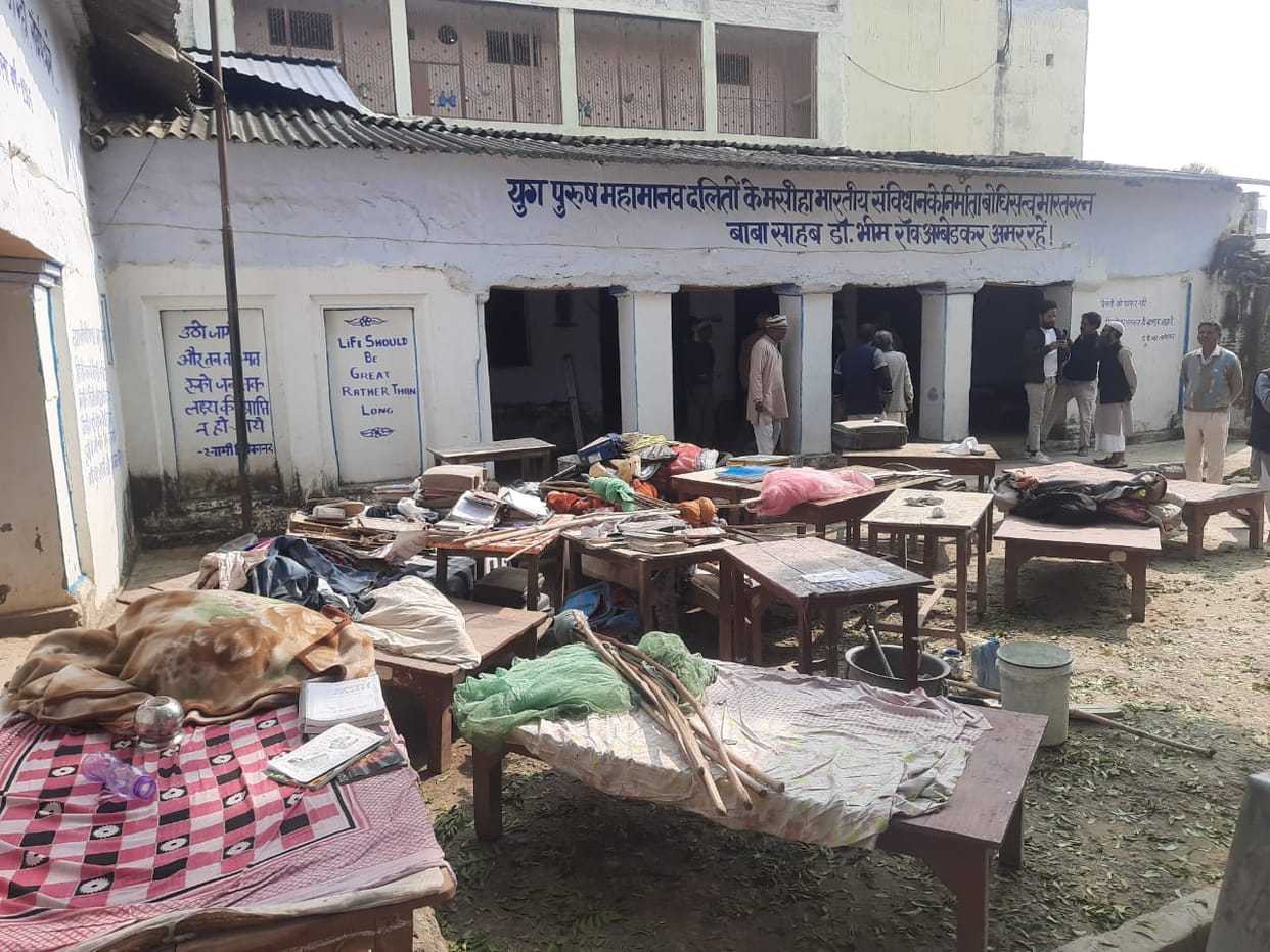 Harijan hostel vacated on the orders of the court, students' belongings taken out of the rooms