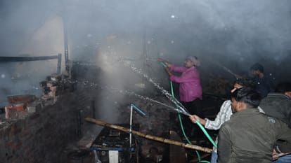 Fierce fire in furniture factory goods worth lakhs burnt to ashes, creating chaos