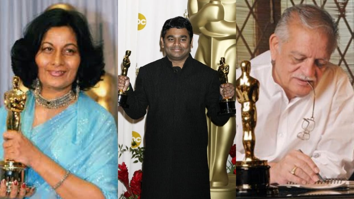 oscars nominations 2023 RRR Naatu Naatu All That Breathes list of indians who won academy awards earlier
