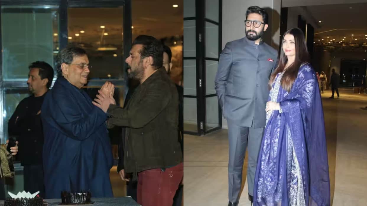 subhash ghai birthday bash salman khan aishwarya rai abhishek bachchan jaya bachchan anupam kher attend party
