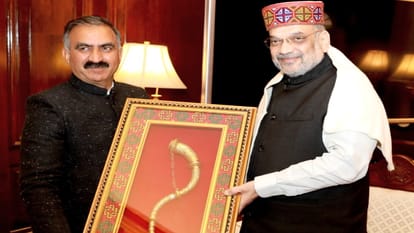 Himachal cm Thakur Sukhvinder Singh Sukhu called on pm Narendra Modi at New Delhi