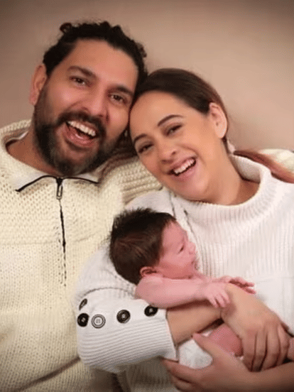 Yuvraj Singh and Hazel Keech son orion keech singh first birthday see his cute photos goes viral on internet