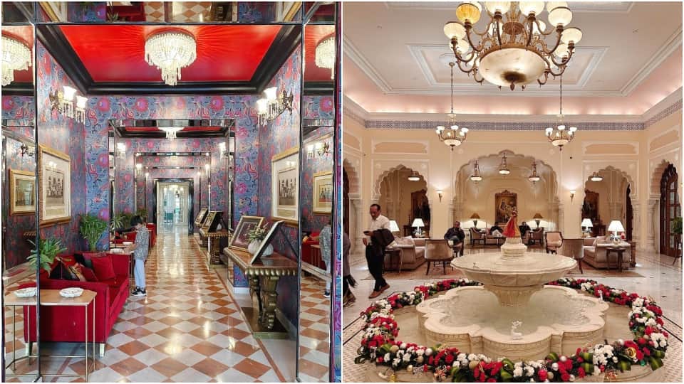BJP President JP Nadda son Harish and Riddhi wedding Photos Rajmahal Palace in Jaipur Rajasthan