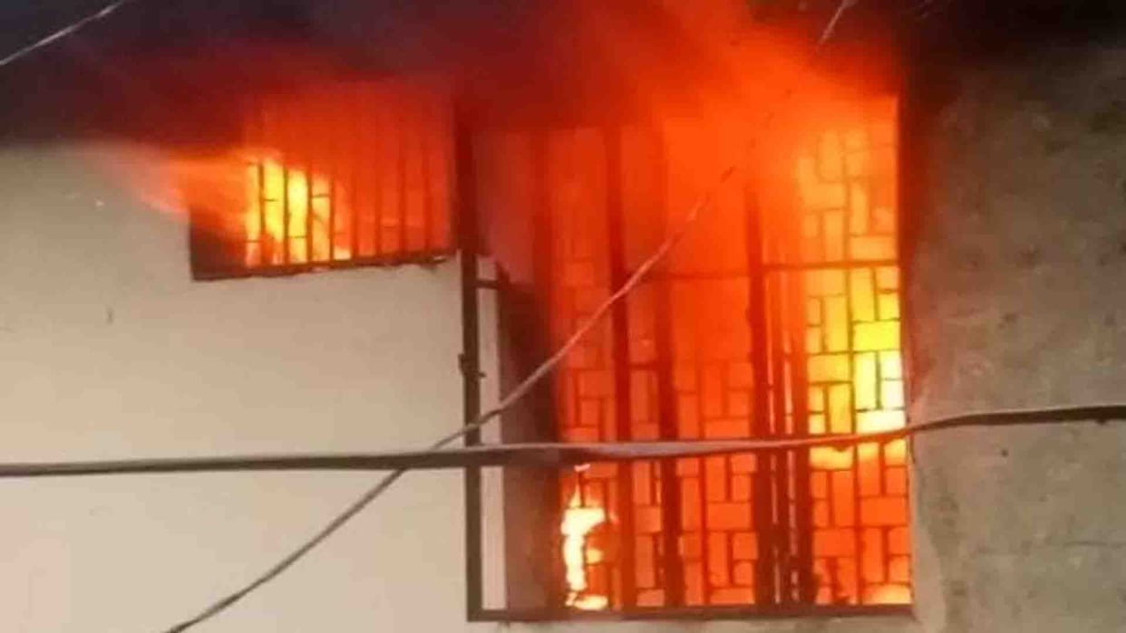 Auraiya: fire in Block Education Officer office