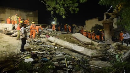 lucknow building collapse Eyewitness of accident I was in bathroom apartment turned into rubble with a bang