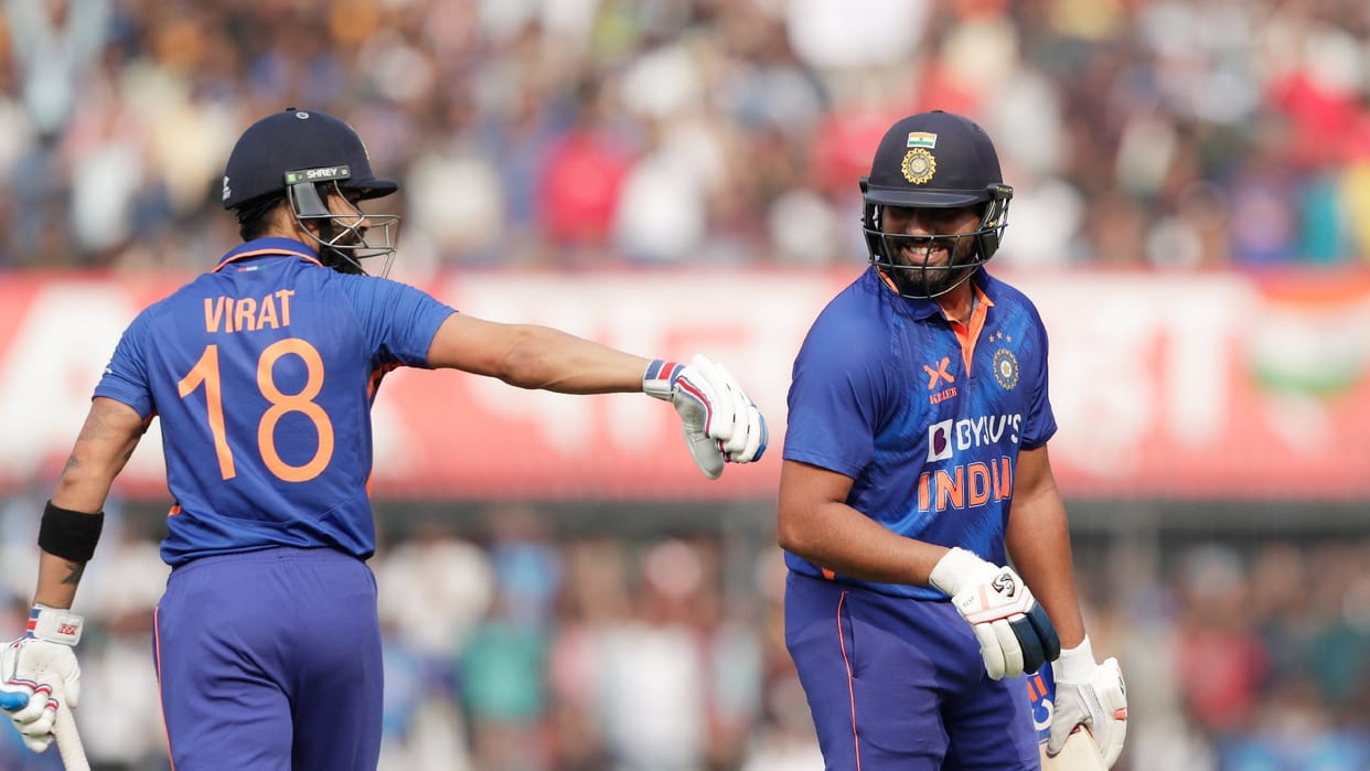 Rohit got out after scoring a century in ODIs after three years, had fun with Kohli in IND vs NZ ODI