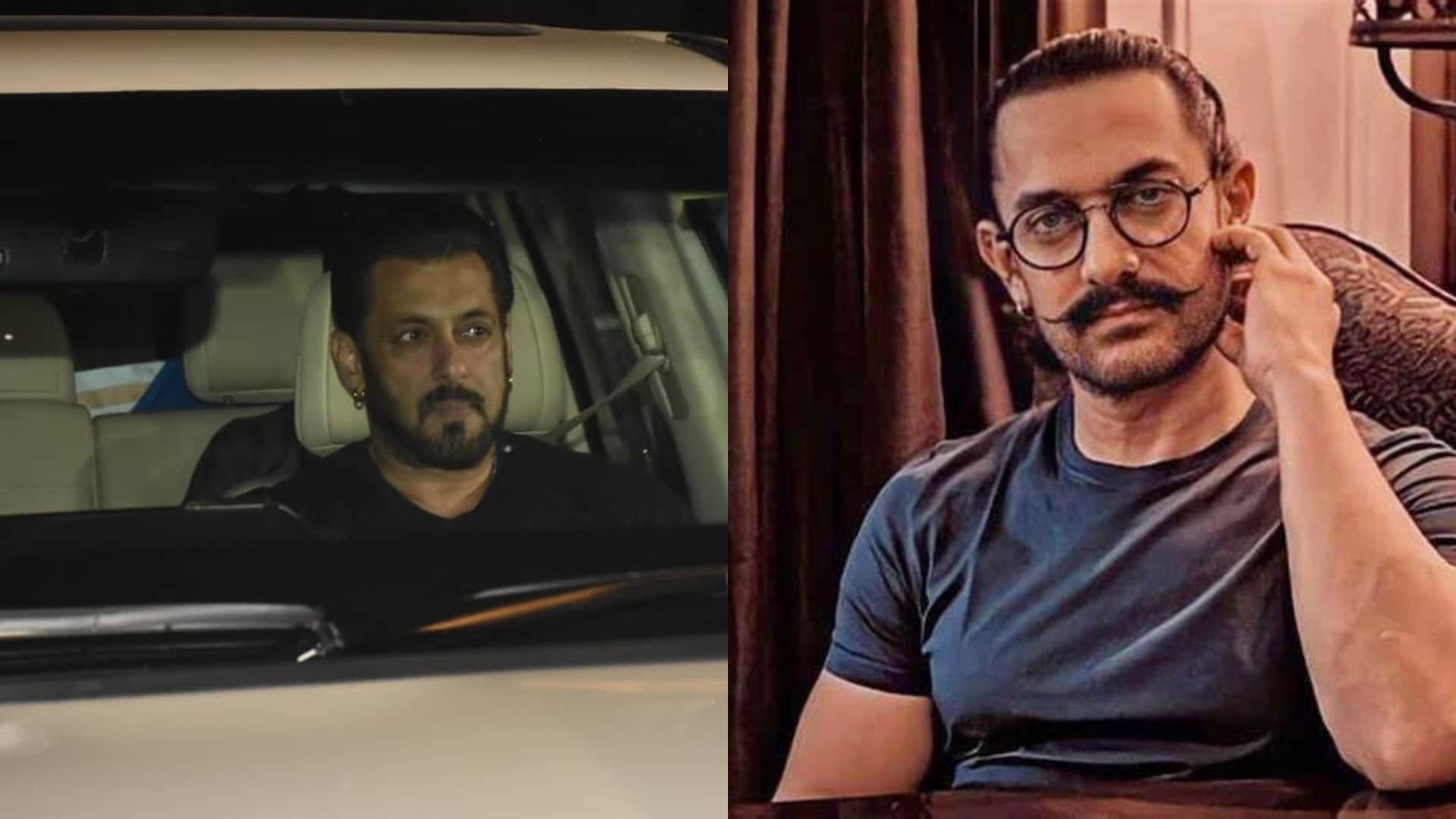 Salman Khan visited at Aamir Khan House with Mukesh Bhatt after 7 year release of dangal and sultan