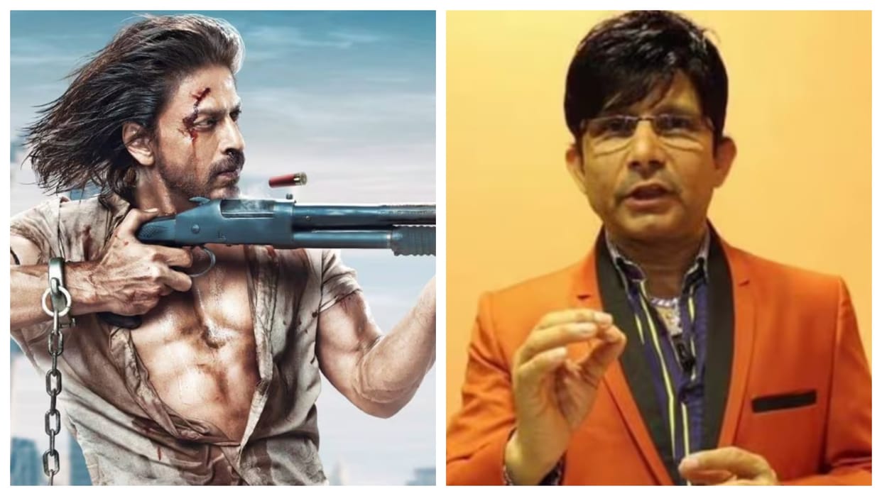 KRK Tweet On Pathaan: Kamaal R Khan enjoying SRK movie says Film is on fire and full of entertainment
