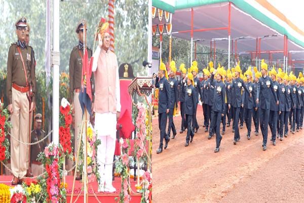 MP News: Governor Mangubhai Patel unfurled the tricolor in Bhopal, said - work together for the progress of th