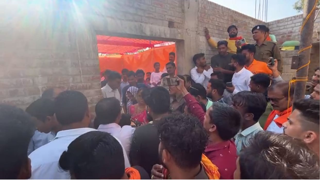 uproar over conversion in chhattisgarh rajannadgaon