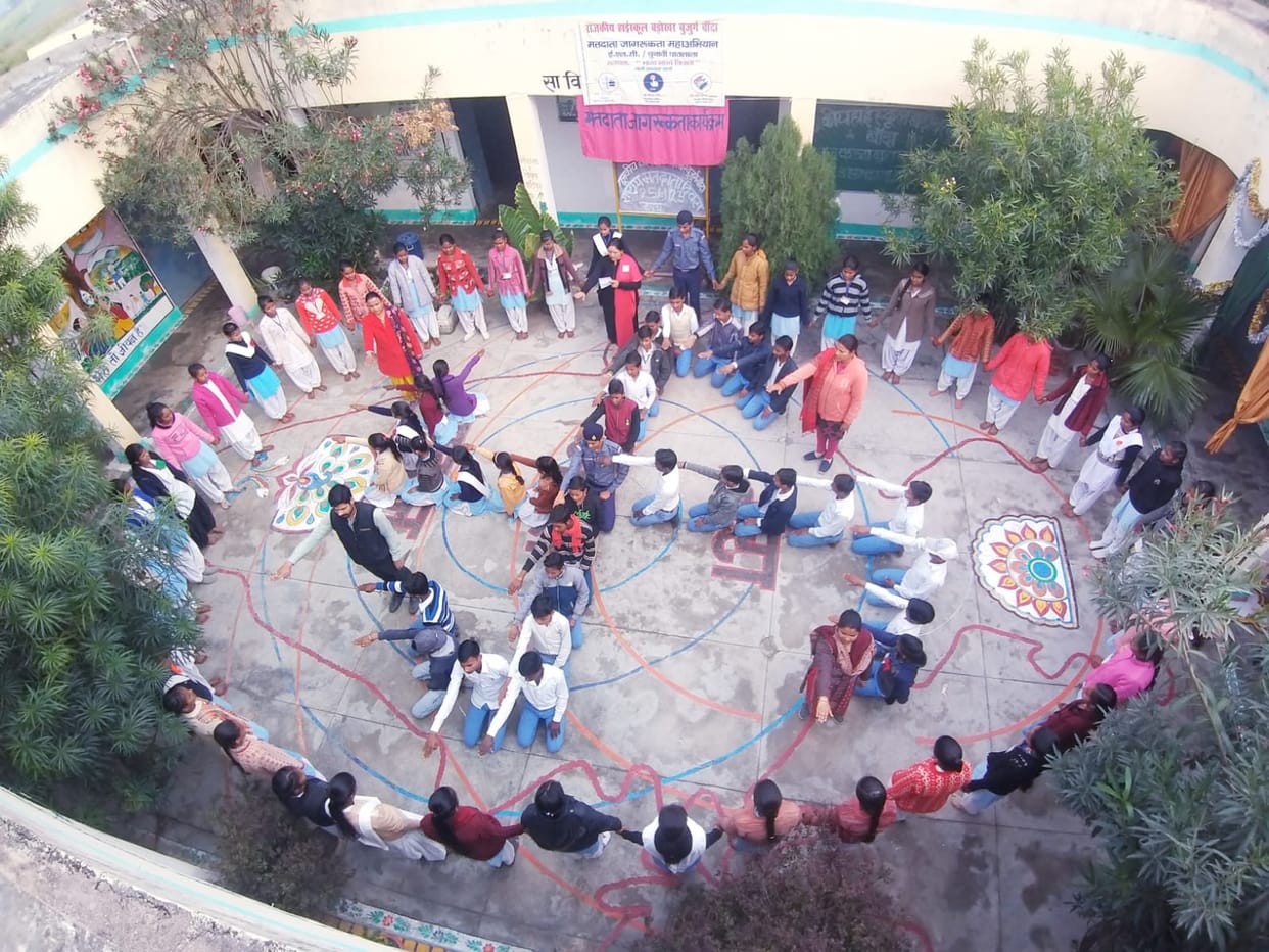 Oath was administered to the students of fair voting