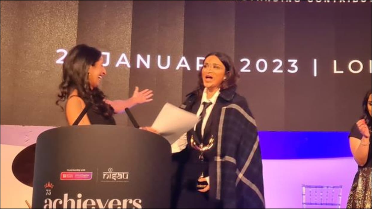 Actress Parineeti Chopra Adar Poonawalla Raghav Chadha Honoured with India UK Outstanding Achiever in London