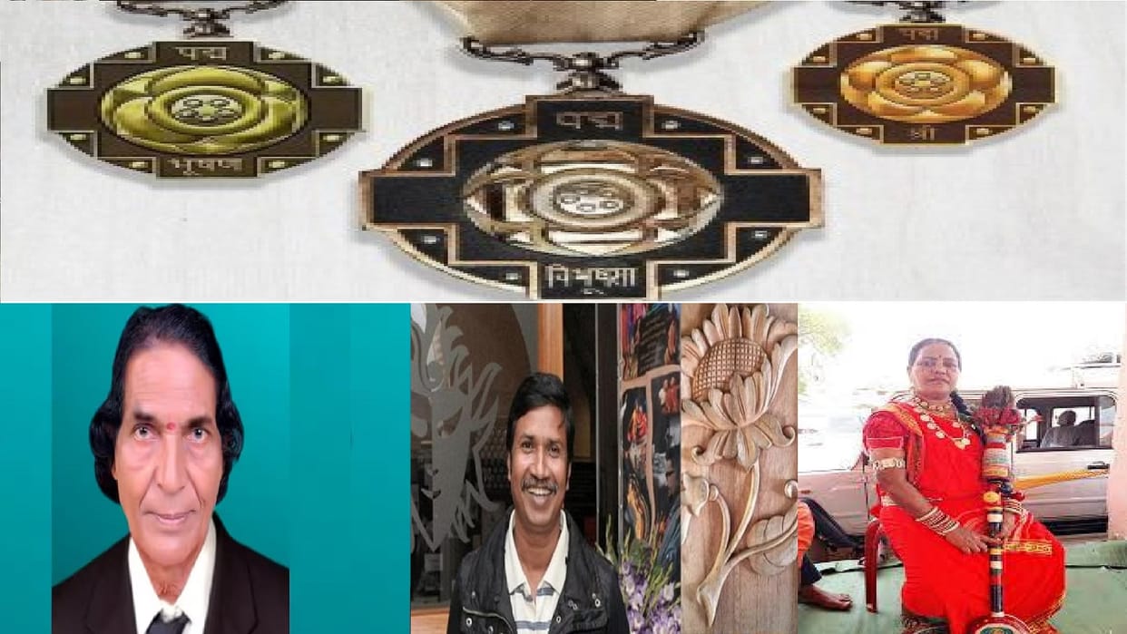 Domar Singh kuwar, Ajay Kumar Mandavi and Usha Barle will get Padma Shri Samman