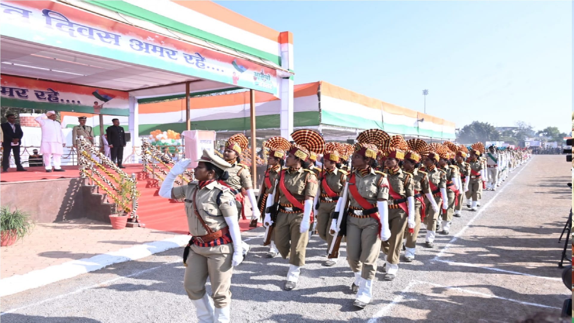 74th Republic Day CM Bhupesh hoistedt iranga in LalBagh jaddalpur CG
