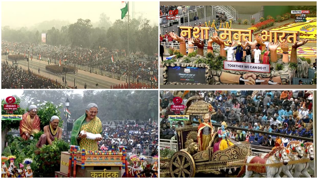 Republic day tableau uttar pradesh jammu kashmir include all jhankiyan on kartavya path culture religion showc