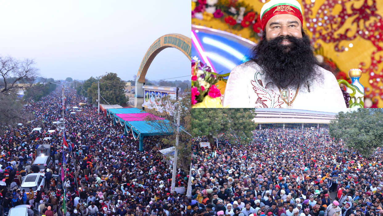 Crowd of devotees gathered in Dera Sacha Sauda, Ramrahim got angry on the organization