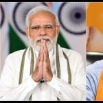 प्रधानमंत्री नरेंद्र मोदी और तमिलनाडु भाजपा के अध्यक्ष के. अन्नामलाई।