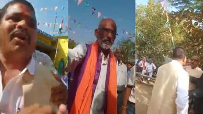 ध्वजारोहण करने को लेकर स्कूल में विवाद