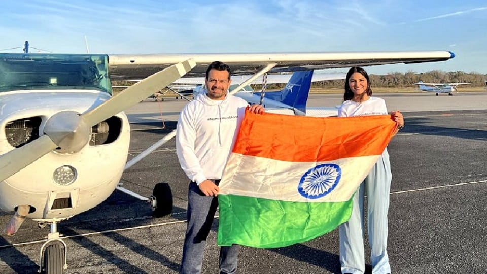 YouTuber Gaurav Taneja draws India map in sky on Republic Day