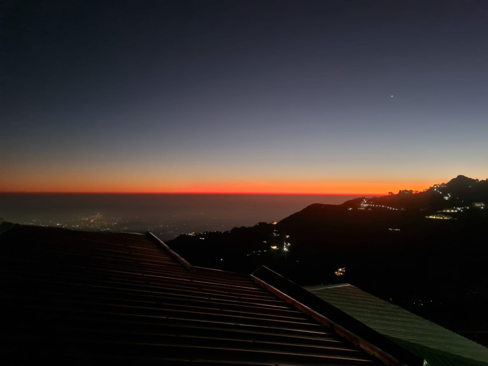 Mussoorie Winter line and Snow Covered Himalaya Beautiful Photos