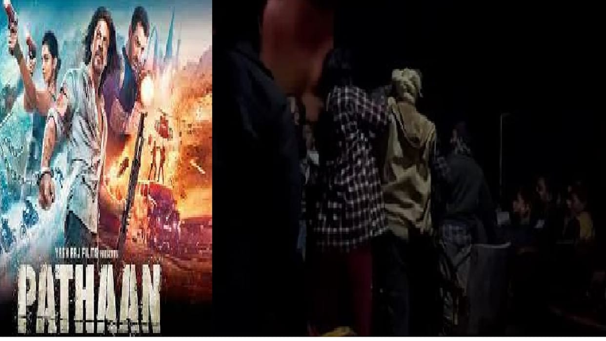 Pathan Film update: Such craze for Pathan film that there was a fight for the seat, the video went viral on so
