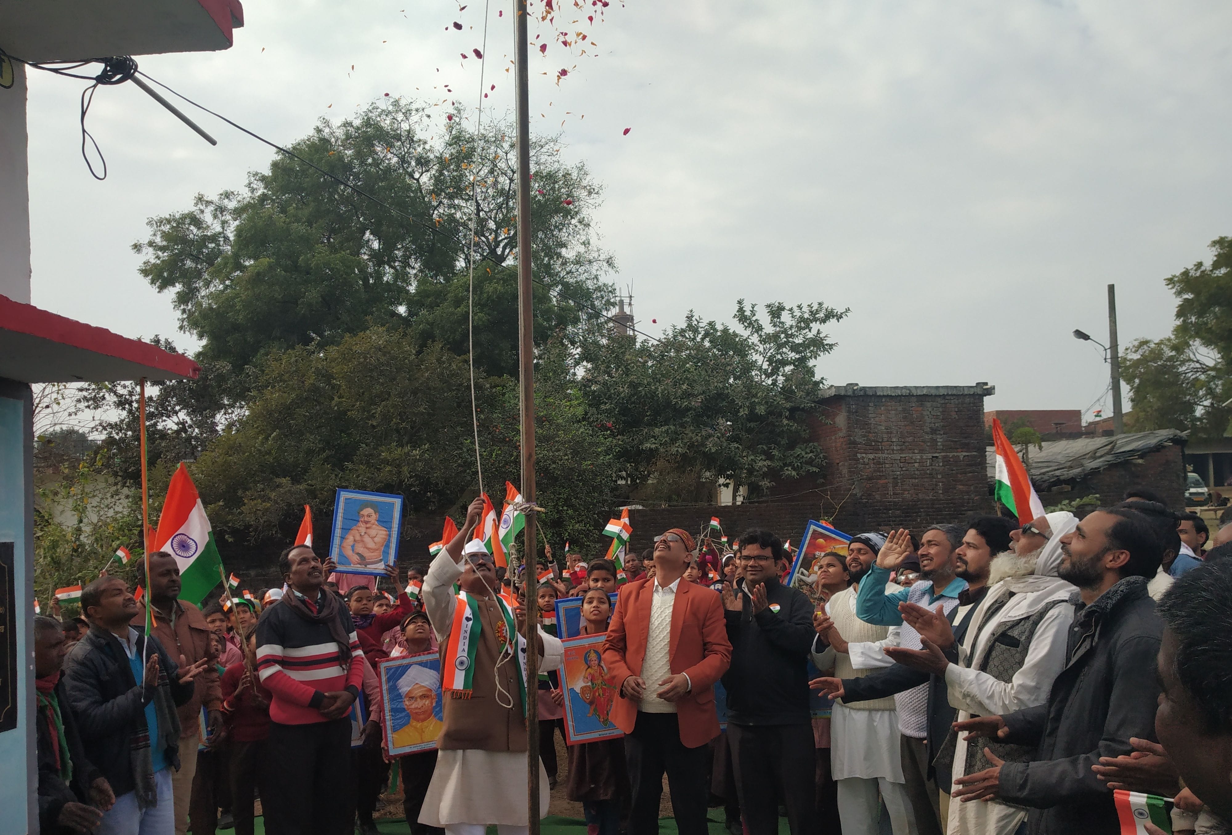 Republic Day celebrated with pomp in rural areas