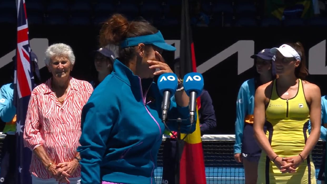 Sania Mirza got Emotional after losing final of her last grand slam said will play couple of tournaments