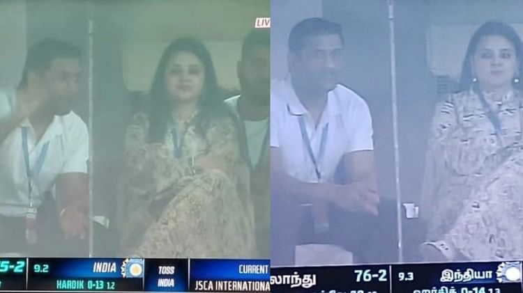 Mahendra Singh Dhoni with wife Sakshi