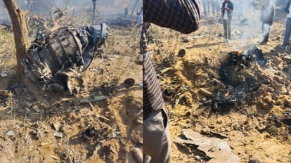 Rajasthan: भरतपुर में सेना का हेलीकॉप्टर क्रैश, गिरते ही लगी आग, राख का ढेर बना; दो लोग थे सवार हेलीकॉप्टर क्रैश
