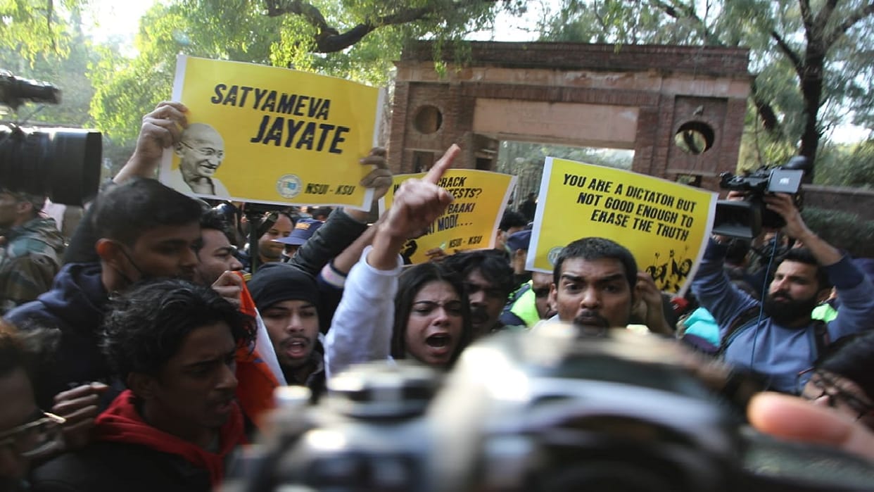 DU vice chancellor constituted a six member committee after uproar on BBC Documentary